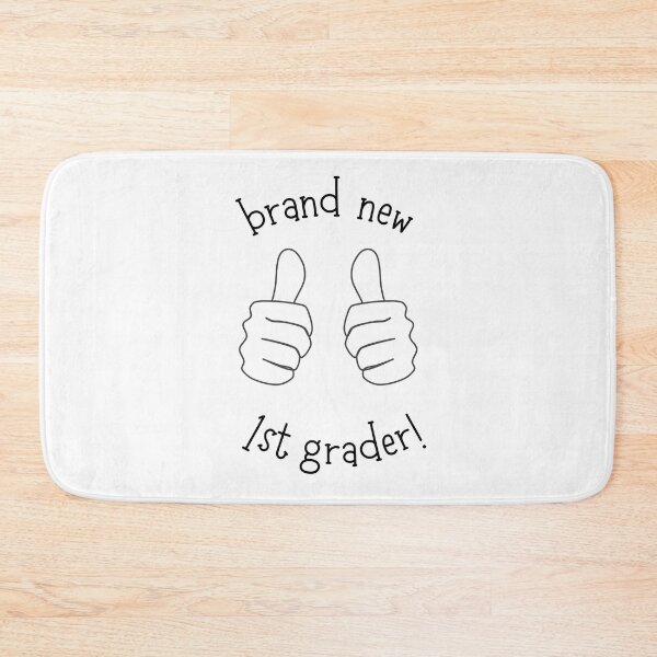Item preview, Brand New 1st Grader! (light background) designed and sold by SidefatSayings.