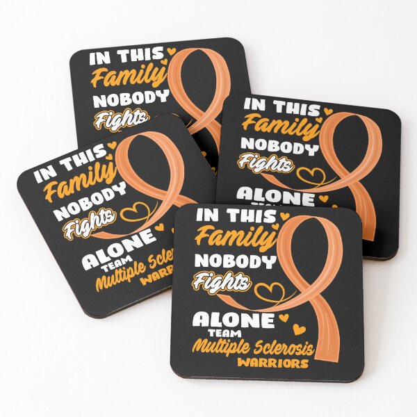 Item preview, Multiple Sclerosis Awareness In This Family Nobody Fights Alone Team Multiple Sclerosis Warriors  designed and sold by OtiliaNikolaus.