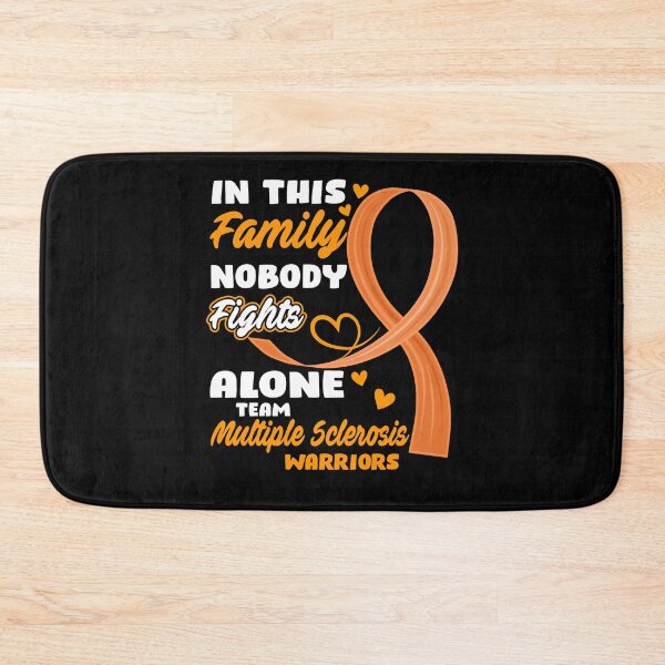 Item preview, Multiple Sclerosis Awareness In This Family Nobody Fights Alone Team Multiple Sclerosis Warriors  designed and sold by OtiliaNikolaus.