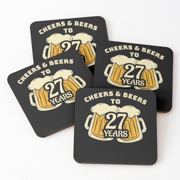 Item preview, Cheers & Beers to 27 years Man or Brother tee birthday ideas   designed and sold by lhkmmo44.