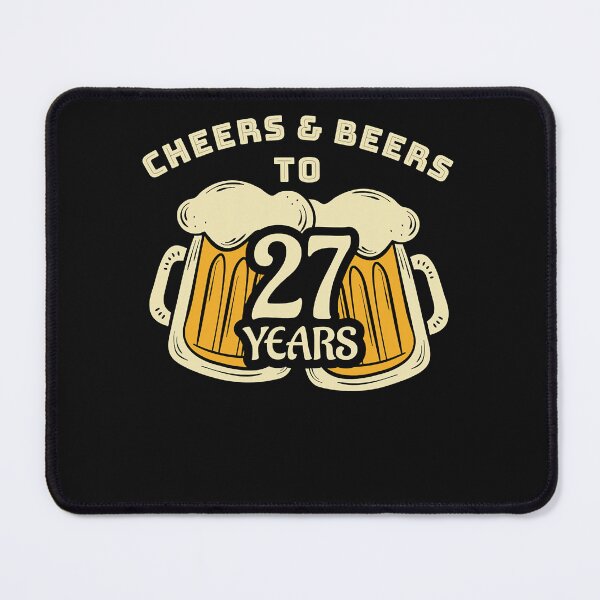 Item preview, Cheers & Beers to 27 years Man or Brother tee birthday ideas   designed and sold by lhkmmo44.