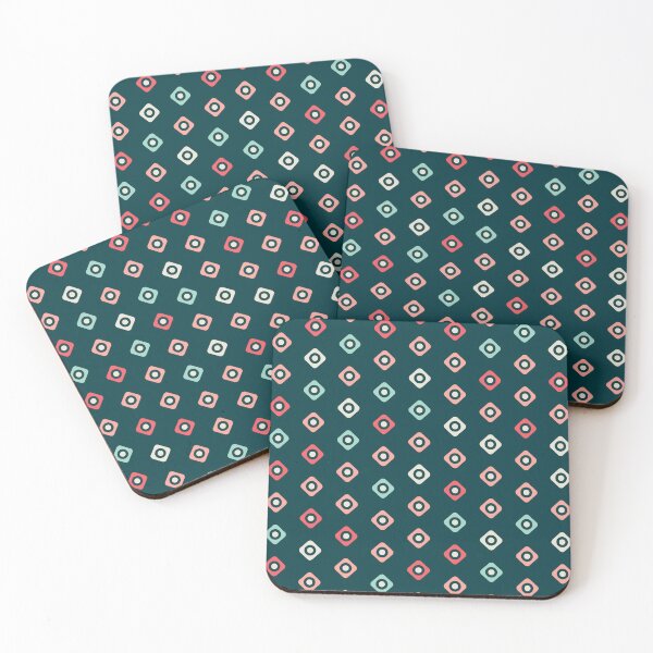 Item preview, Geometric Diamond Pattern In Dark Green Color designed and sold by risingrocket.