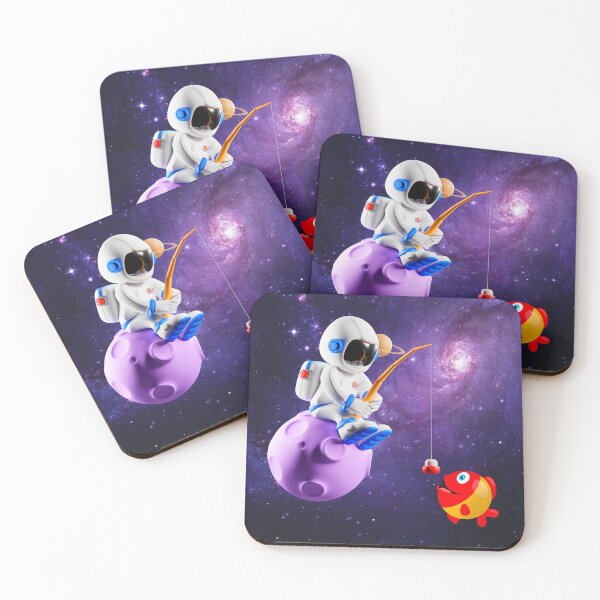 Item preview, The fishing astronaut designed and sold by ApurwaArtShop.