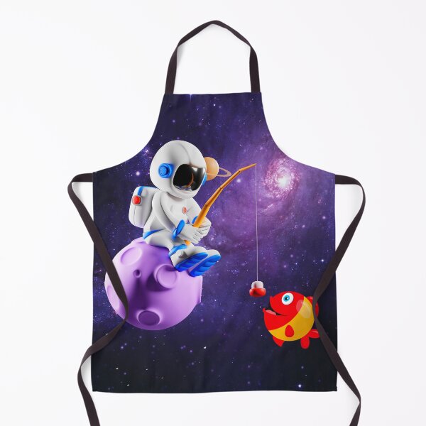 Item preview, The fishing astronaut designed and sold by ApurwaArtShop.