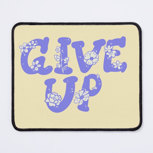Item preview, Floral Periwinkle Give Up designed and sold by Pink Ribbon.