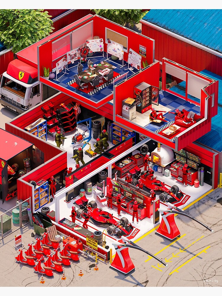 Ferrari Garage Cutaway 2022