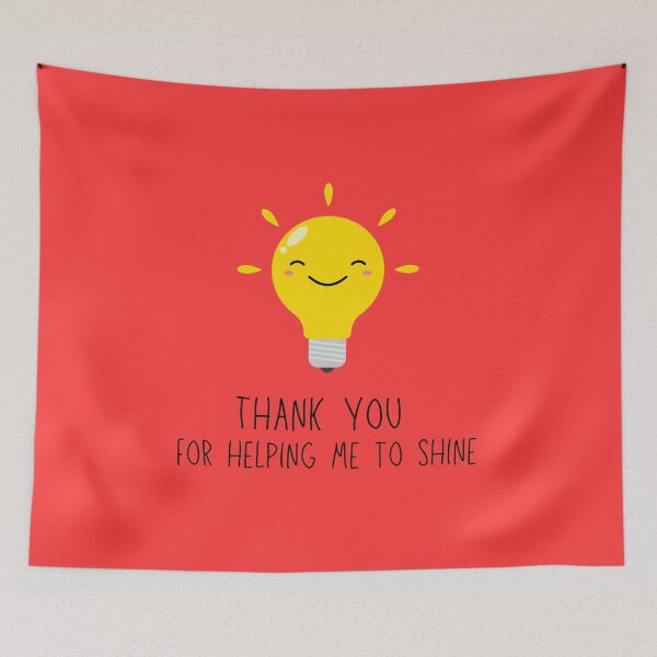 Item preview, Thank you for helping me to shine - Appreciation for teacher, Grateful for boss, Thankful for Coach designed and sold by CherieTree.