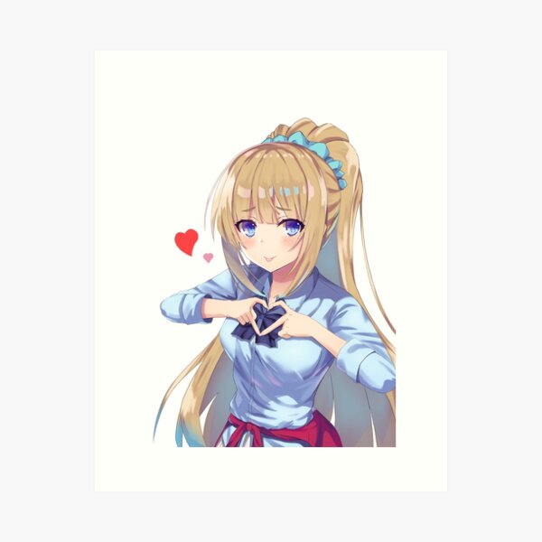 Karuizawa Kei in Nature Sticker for Sale by Anime Art