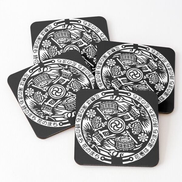 Item preview, Drum ceremony motif in Japan depicted on manhole - White designed and sold by mattraski.