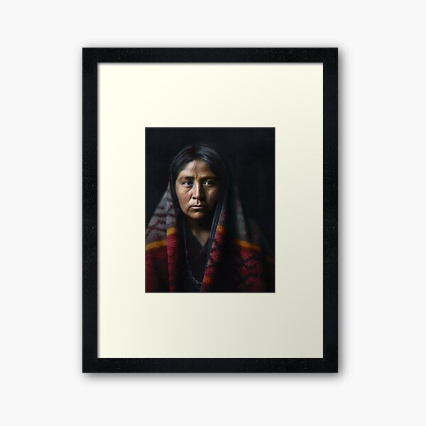 Navaho matron, ca. 1904 Framed Art Print