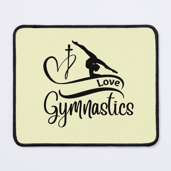 Item preview, Love Gymnastic and the Cross with this swirl heart and cross with gymnast design 3 designed and sold by tranquilbeach.