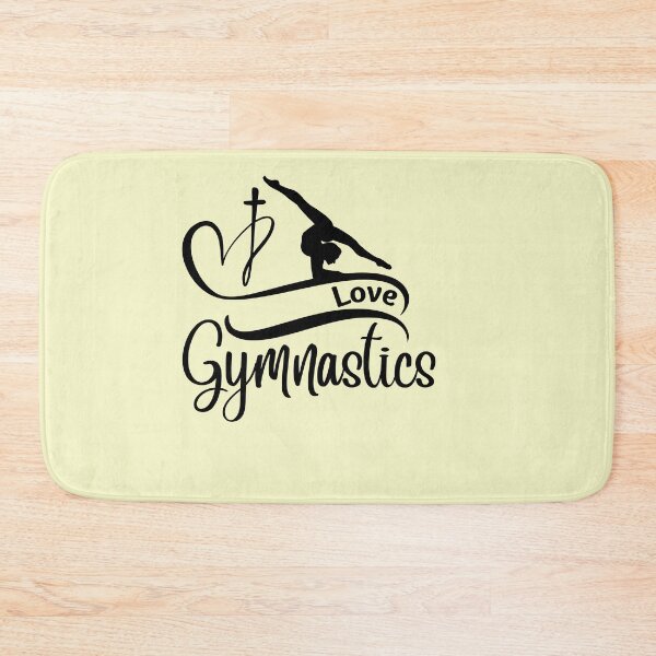 Item preview, Love Gymnastic and the Cross with this swirl heart and cross with gymnast design 3 designed and sold by tranquilbeach.