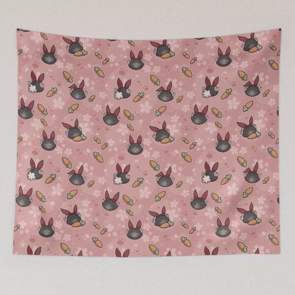 Item preview, Rabbit and Carrot Repeating Pattern designed and sold by ShriekingMagpie.