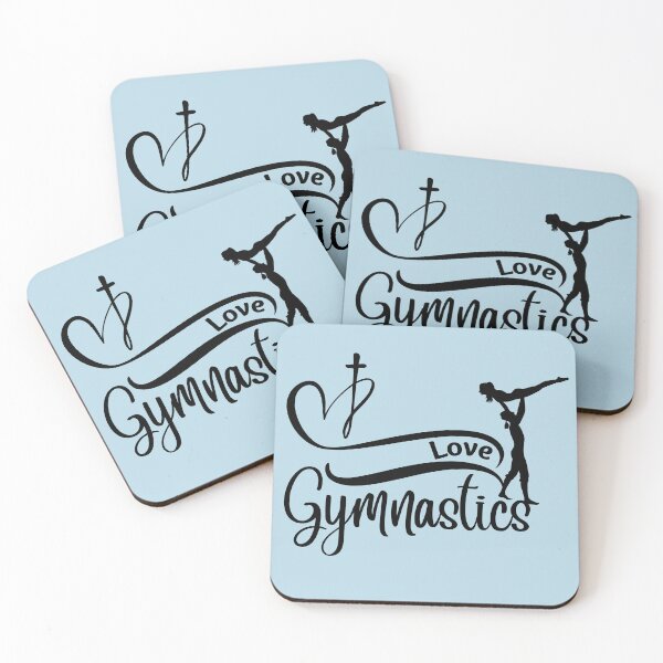 Item preview, Love Gymnastic and the Cross with this swirl heart and cross with gymnast design 4 designed and sold by tranquilbeach.