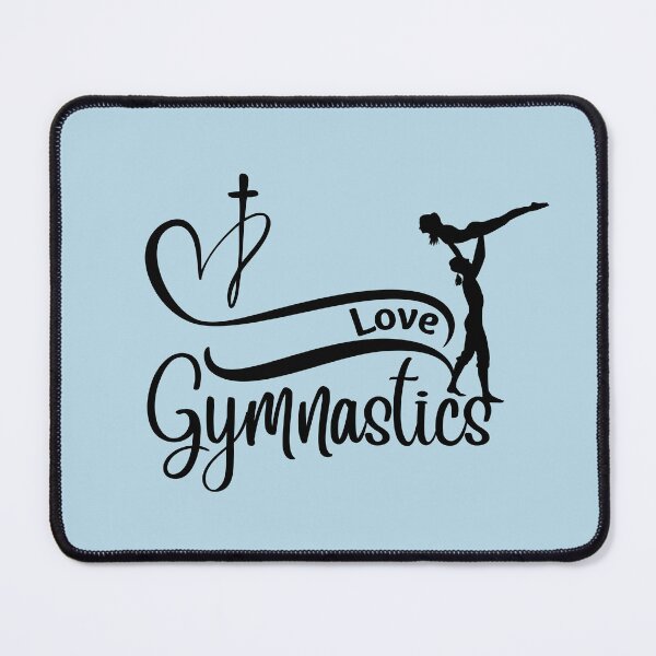 Item preview, Love Gymnastic and the Cross with this swirl heart and cross with gymnast design 4 designed and sold by tranquilbeach.