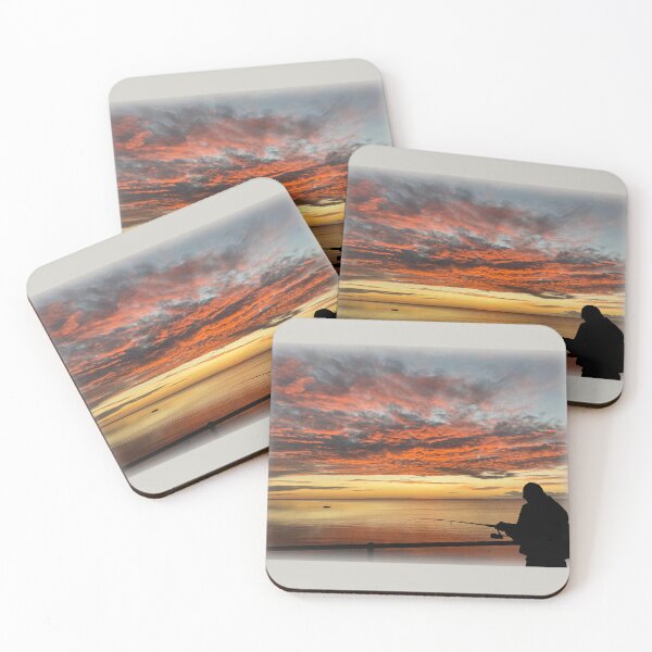 Item preview, Fishing at sunrise at Ardrossan jetty designed and sold by indiafrankk.