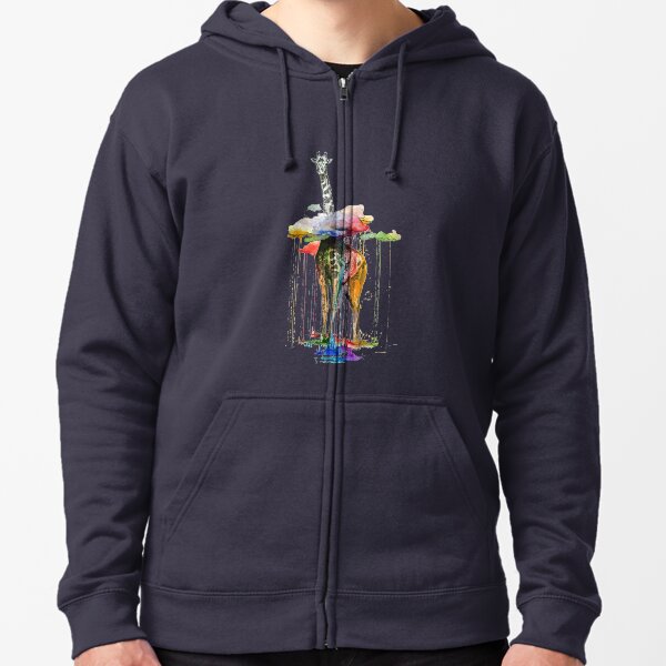 Giraffe Zipped Hoodie