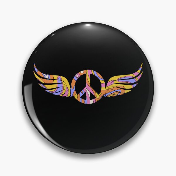 Item preview, Psychedelic Winged Peace Symbol designed and sold by everything4eva.