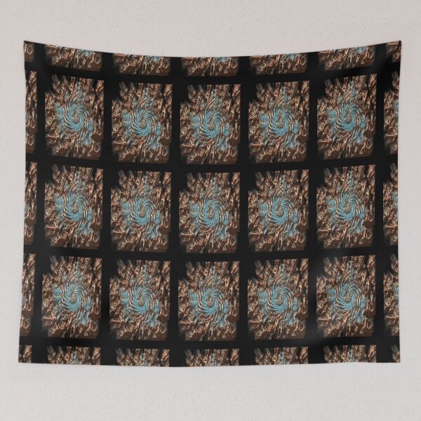 Item preview, Abstract-  Art + Products Design / Gold, turquoise designed and sold by haya1812.