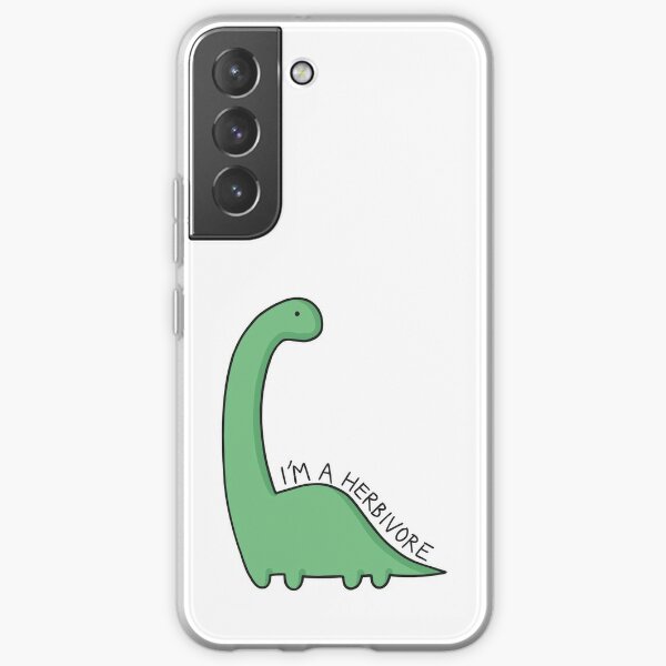 'I'm a Herbivore' Dinosaur Illustration Samsung Galaxy Soft Case