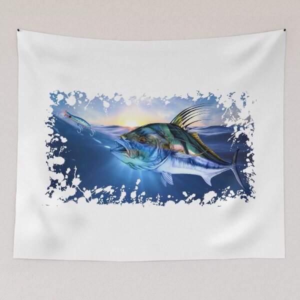Item preview, Roosterfish and popper  designed and sold by Paul Kyriakides.
