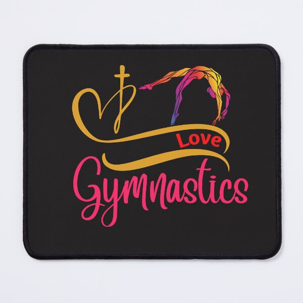 Item preview, Love Gymnastic and the Cross with this swirl heart and cross with gymnast design 5 designed and sold by tranquilbeach.