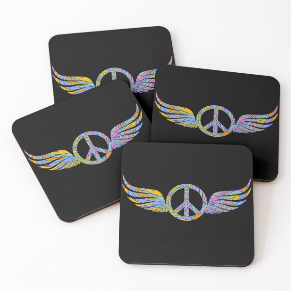 Item preview, Psychedelic Winged Peace Symbol designed and sold by everything4eva.