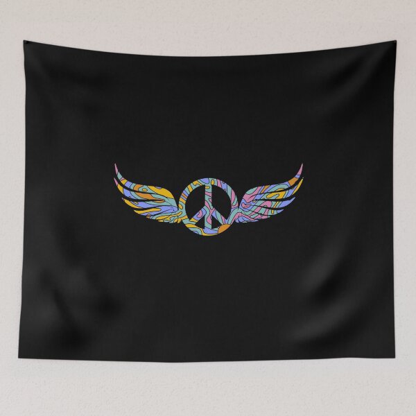 Item preview, Psychedelic Winged Peace Symbol designed and sold by everything4eva.