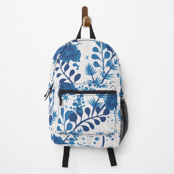 Item preview, Retro Blue Rose Flower Pattern designed and sold by GraphicsClub.