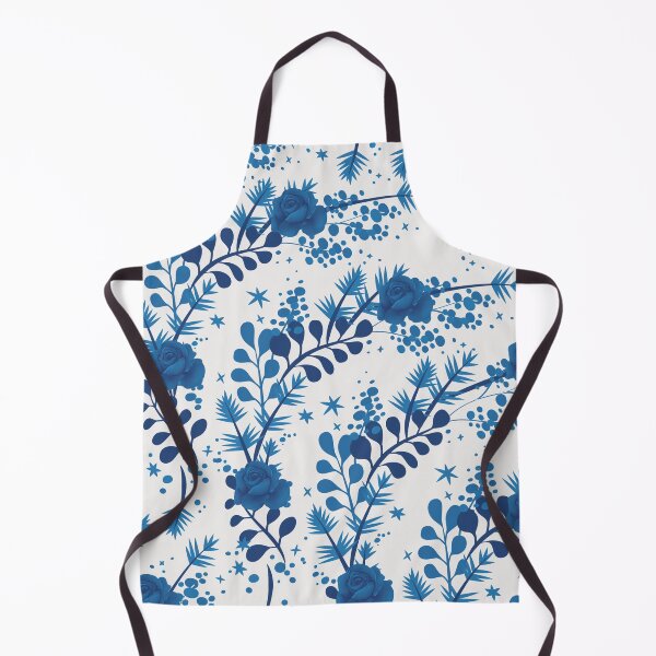 Item preview, Retro Blue Rose Flower Pattern designed and sold by GraphicsClub.