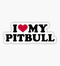 I love my Pitbull Sticker