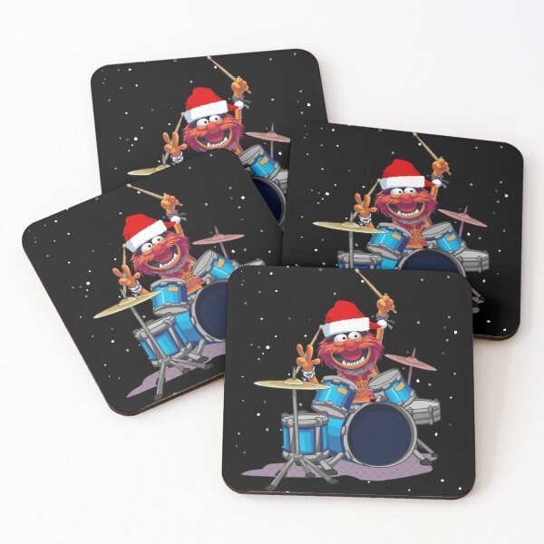 Item preview, Christmas Muppet Animal Drummer designed and sold by Evie-MaeWard.