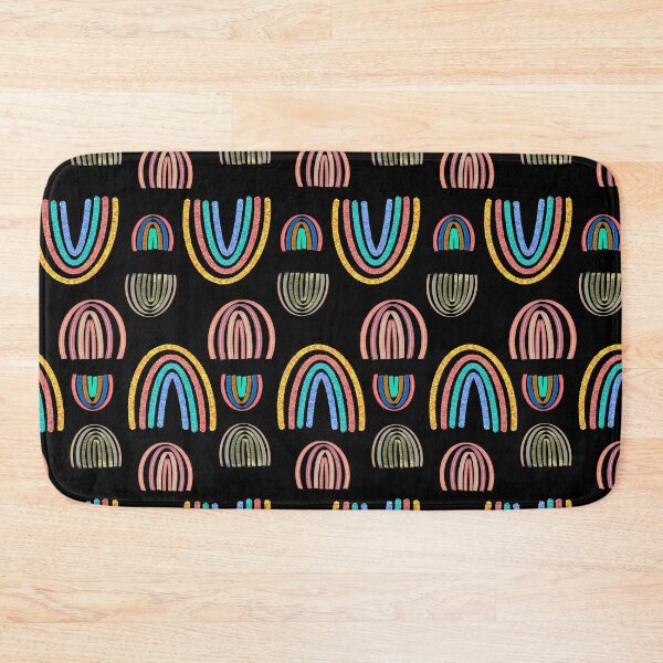 Item preview, Boho Rainbows black background designed and sold by sandpaperdaisy.