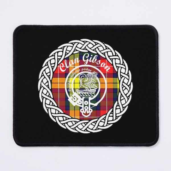 Item preview, Clan Gibson Surname Last Name Scottish Tartan Crest Sticker designed and sold by Welve36tea.