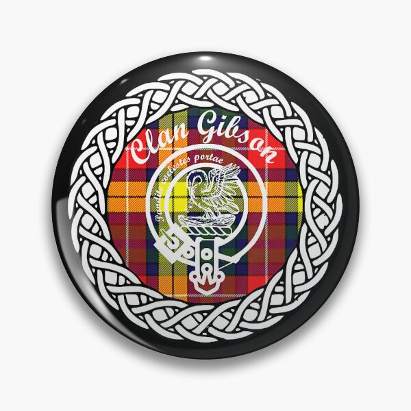 Item preview, Clan Gibson Surname Last Name Scottish Tartan Crest Sticker designed and sold by Welve36tea.