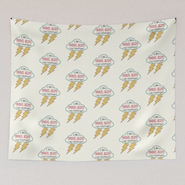 Item preview, Retro Travel Agent Superpowers Bolt designed and sold by GrimButterfly.