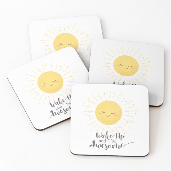 Item preview, Wake up and be awesome cute sun print designed and sold by DarianaArt.