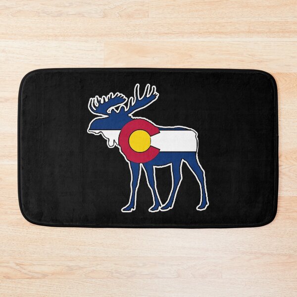 Item preview, Colorado transplant flag moose shape Sticker designed and sold by Welve36tea.