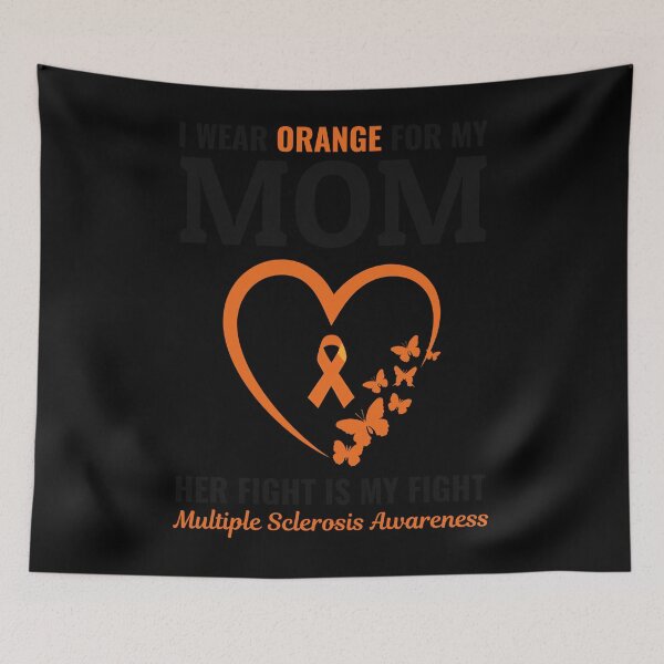 Aperçu de l'œuvre Sensibilisation À La Sclérose En Plaques Mois De Sensibilisation À La Sclérose En Plaques Maman Ruban Orange créée et vendue par OtiliaNikolaus.