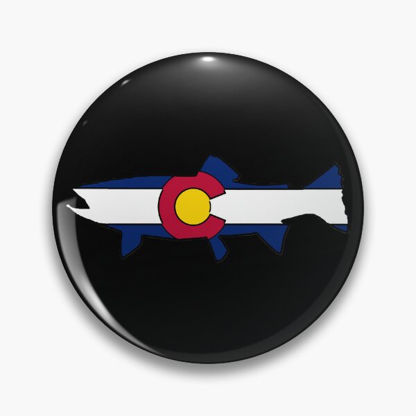 Item preview, Colorado transplant flag trout fish Sticker designed and sold by Welve36tea.