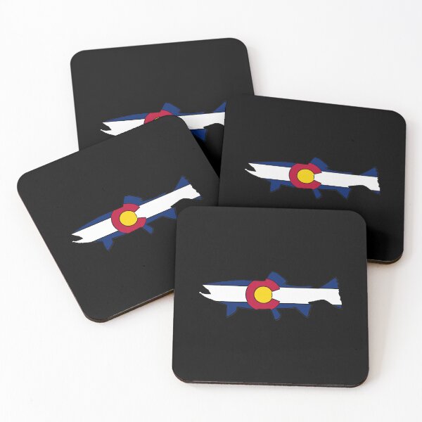 Item preview, Colorado transplant flag trout fish Sticker designed and sold by Welve36tea.