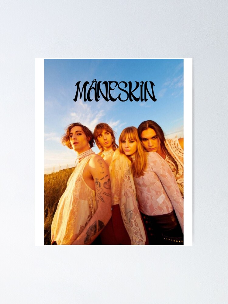 "Beautiful Model Rock Maneskin Band From Rome Gifts Music Fan" Poster