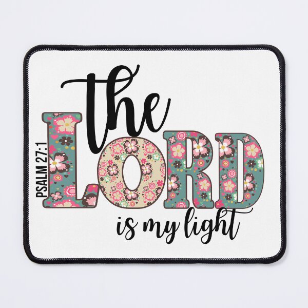 Item preview, Christian quote Psalm 27:1 designed and sold by BrunetteMo.