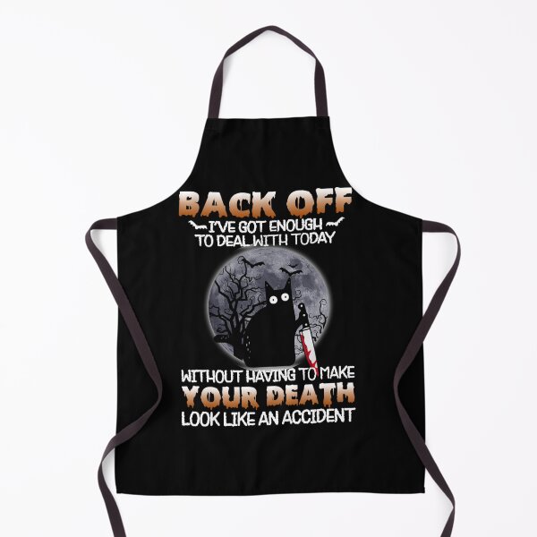 Item preview, Black Cat Horror Back Off I've Got Enough To Deal With Today designed and sold by GouwensRick.