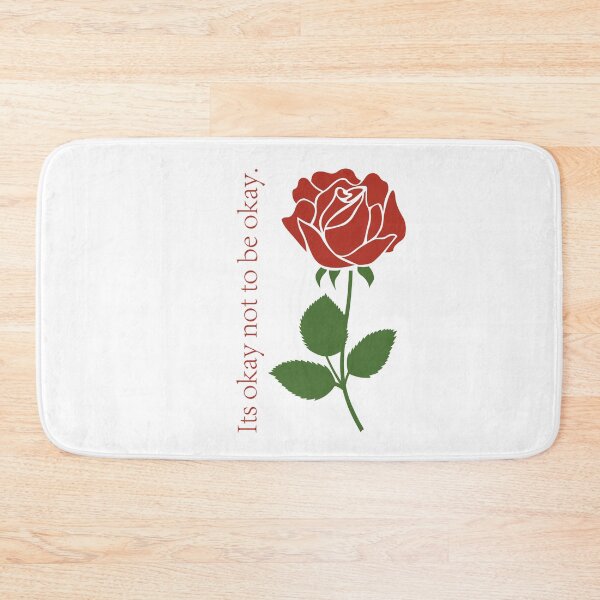 Item preview, Its Okay Not to be Okay - Beautiful Red Rose Picture designed and sold by Unaiza Khalid.