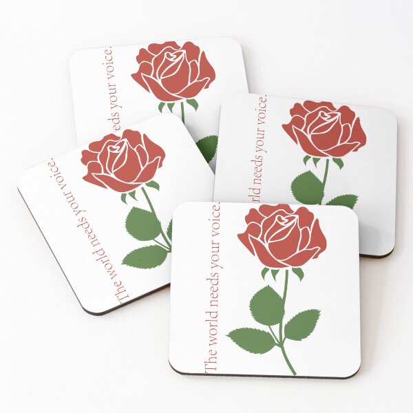Item preview, The World needs your Voice - Beautiful Red Rose Picture designed and sold by Unaiza Khalid.