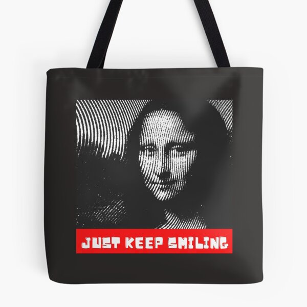 Item preview, Just keep smiling! Mona Liza classic t-shirt designed and sold by NellyShaul.