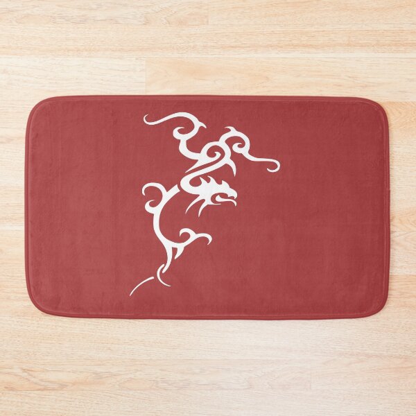 Item preview, Minimalistic Japanese Tribal Style Dragon In White designed and sold by taiche.