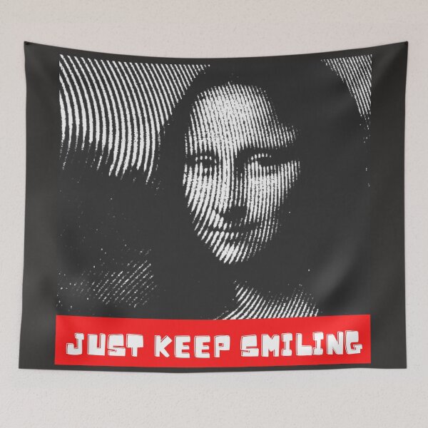 Item preview, Just keep smiling! Mona Liza classic t-shirt designed and sold by NellyShaul.