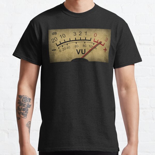 T-shirt vu meter ingegnere del suono